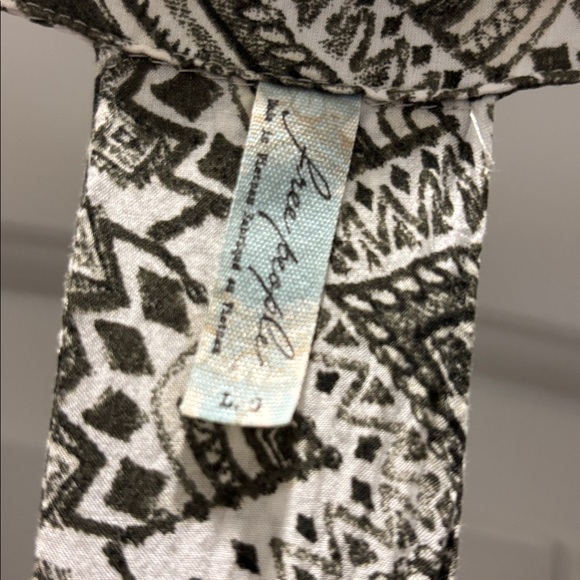 Free People Lindsay Rose Babydoll Tunic Dress Bohemian Size Large - Picture 3 of 8